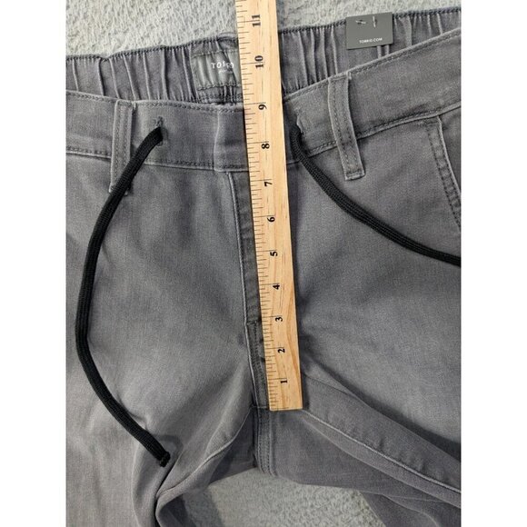 Torrid Crop Pull On Boyfriend Straight Pants Womens M/L 10 Medum/Large Gray - Picture 11 of 16